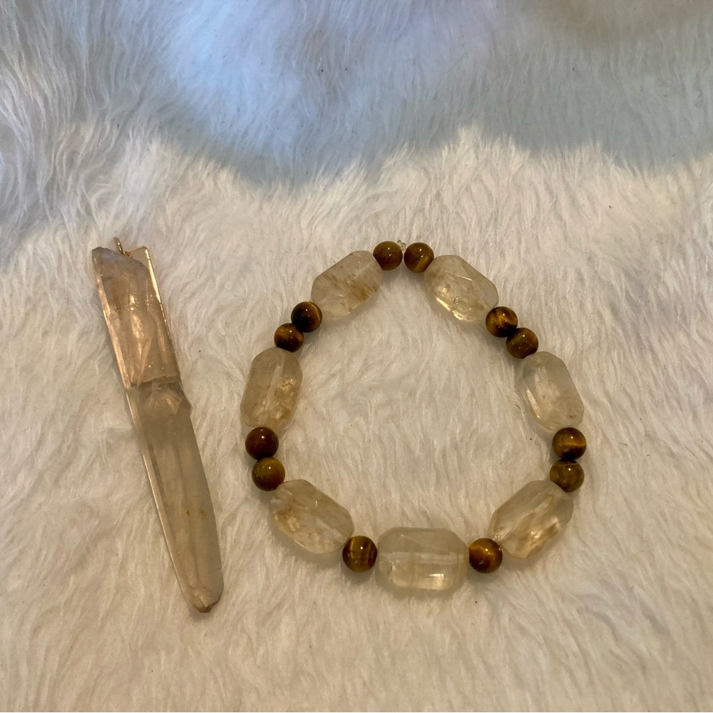 Citrine & Tigers Eye Set